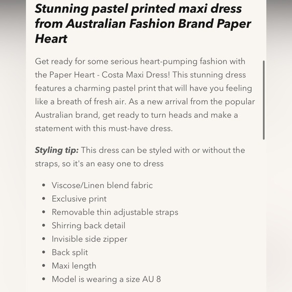 Paper Heart Maxi Dress - Picture 5 of 11